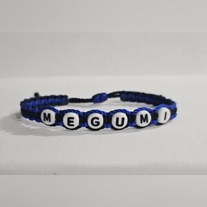 Megumi name bracelet, Jujutsu Kaisen, anime, manga , shonen, adjustable